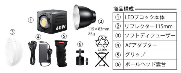 LEDハイパワーライトプロ　VLP-40W - 画像 (6)